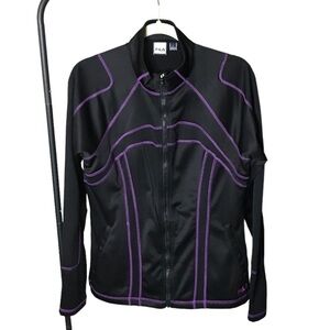Women’s FILA SPORT Jacket Track Running
Athletic Athleisure Purple Black Size L